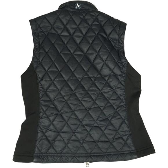 Marmot‎ Kitzbuhel Quilted Puffer Vest Full Zip Jacket Black Navy Women's Small - Picture 2 of 12